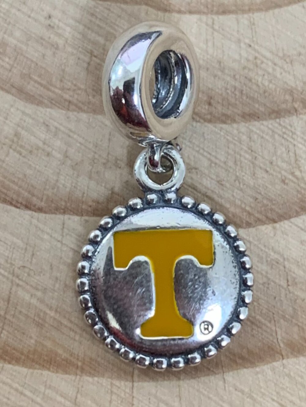 Pandora Tennessee T Dangle Charm Pendant, S925 Silver Jewelry